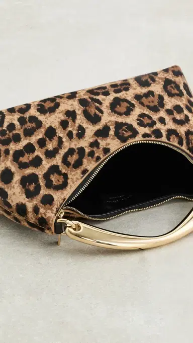 Mansur Gavriel Metal Handle Rhea Bag Leopard One Size | Thumbnail 6 Mansur Gavriel Metal Handle Rhea Bag Leopard One Size | Thumbnail 6