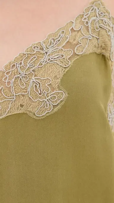 The Great. The Legacy Dress Light Olive/Cream | Thumbnail 6 The Great. The Legacy Dress Light Olive/Cream | Thumbnail 6