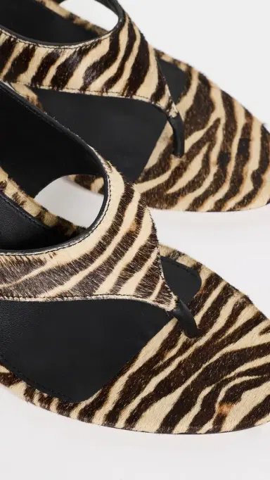 Veronica Beard Talon Sandals ziger brown 7 | Thumbnail 6 Veronica Beard Talon Sandals ziger brown 7 | Thumbnail 6