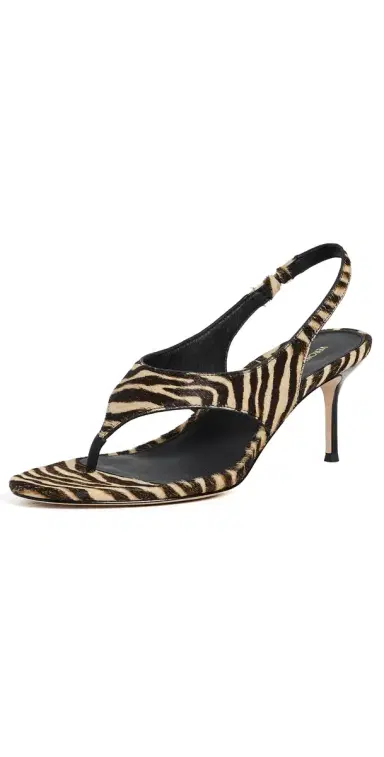 Veronica Beard Talon Sandals ziger brown 7 | Thumbnail 1 Veronica Beard Talon Sandals ziger brown 7 | Thumbnail 1
