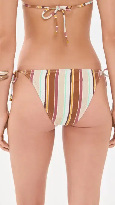 vitamin A Elle Side Tie Bikini Bottoms Sand Dunes Stripe L | Thumbnail 3 vitamin A Elle Side Tie Bikini Bottoms Sand Dunes Stripe L | Thumbnail 3