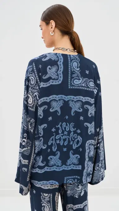 The Attico Paisley Coverup Blouse | Thumbnail 3 The Attico Paisley Coverup Blouse | Thumbnail 3