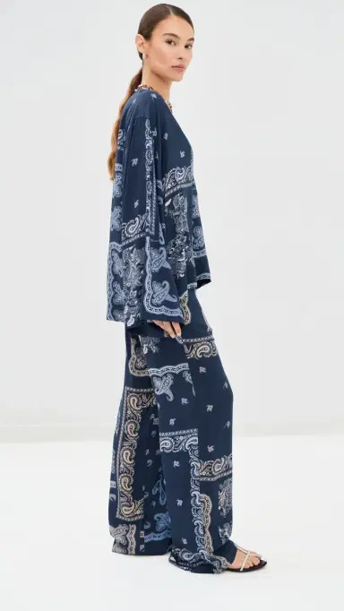 The Attico Paisley Coverup Blouse | Thumbnail 4 The Attico Paisley Coverup Blouse | Thumbnail 4