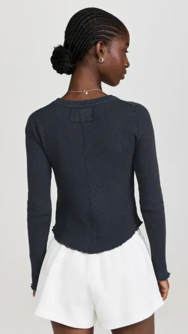 Free People Easy Does It Thermal Black | Thumbnail 3 Free People Easy Does It Thermal Black | Thumbnail 3