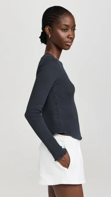 Free People Easy Does It Thermal Black | Thumbnail 4 Free People Easy Does It Thermal Black | Thumbnail 4