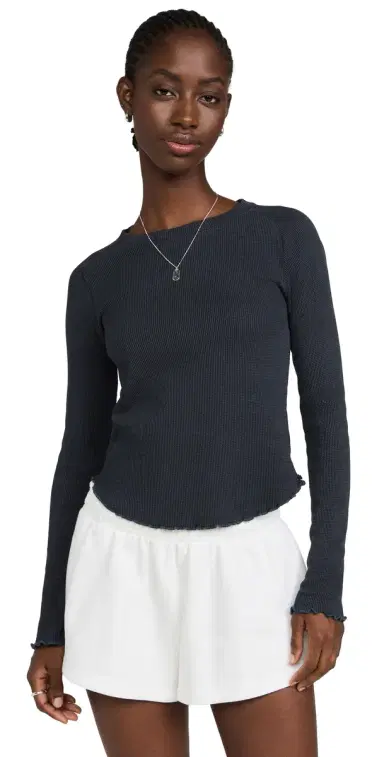 Free People Easy Does It Thermal Black | Thumbnail 1 Free People Easy Does It Thermal Black | Thumbnail 1