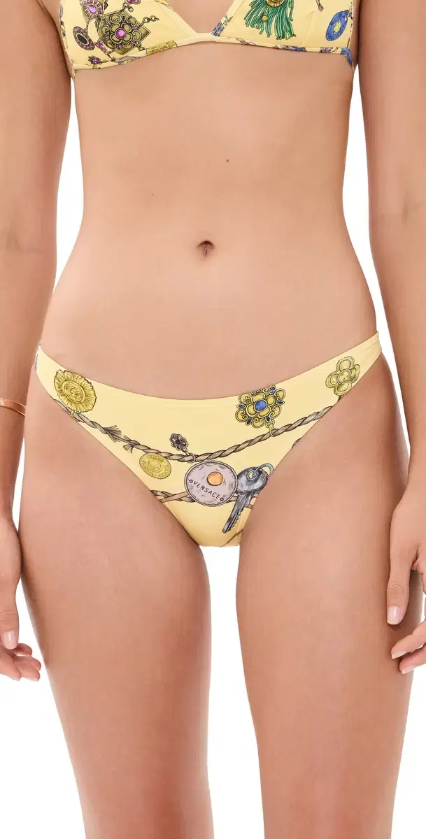Broken Jewels Printed Bikini Bottoms Burro/Azur/Gold Broken Jewels Printed Bikini Bottoms Burro/Azur/Gold