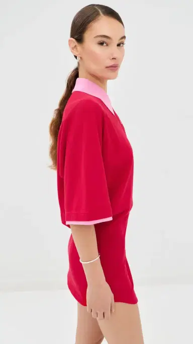 The Attico Mini Dress Red/Pink | Thumbnail 4 The Attico Mini Dress Red/Pink | Thumbnail 4
