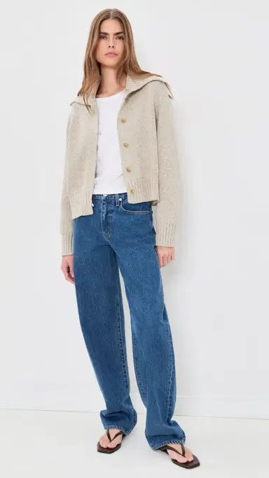 Jenni Kayne Sailor Cardigan Oat arl | Thumbnail 5 Jenni Kayne Sailor Cardigan Oat arl | Thumbnail 5