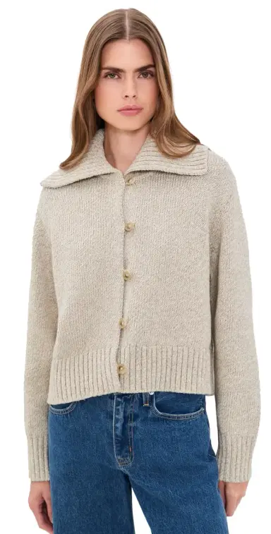 Jenni Kayne Sailor Cardigan Oat arl | Thumbnail 1 Jenni Kayne Sailor Cardigan Oat arl | Thumbnail 1