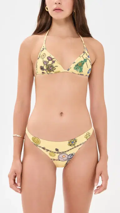 Versace Broken Jewels Printed Bikini Top | Thumbnail 5 Versace Broken Jewels Printed Bikini Top | Thumbnail 5