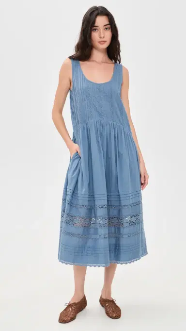 Sea Pippa Solid Tank Midi Dress | Thumbnail 2 Sea Pippa Solid Tank Midi Dress | Thumbnail 2