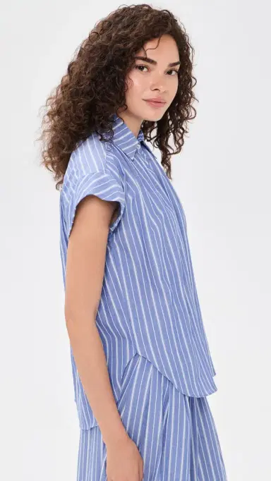 Secular Trinity Top Indigo tripe | Thumbnail 4 Secular Trinity Top Indigo tripe | Thumbnail 4