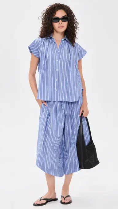 Secular Trinity Top Indigo tripe | Thumbnail 5 Secular Trinity Top Indigo tripe | Thumbnail 5