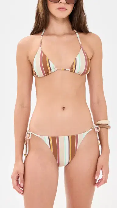 vitamin A Gia Triangle Bikini Top Sand Dunes Stripe L | Thumbnail 5 vitamin A Gia Triangle Bikini Top Sand Dunes Stripe L | Thumbnail 5