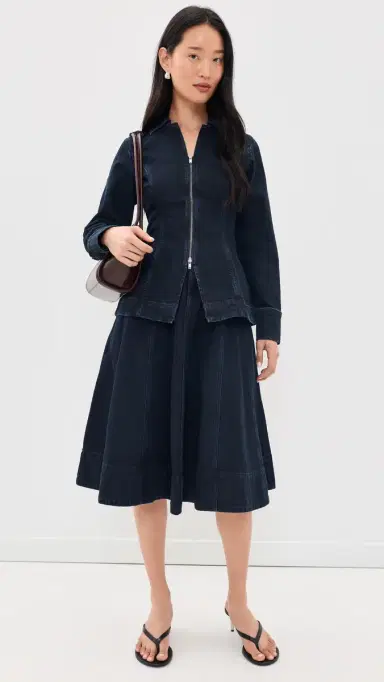 ALIGNE Tilly Denim Zip Jacket Blue Black | Thumbnail 5 ALIGNE Tilly Denim Zip Jacket Blue Black | Thumbnail 5