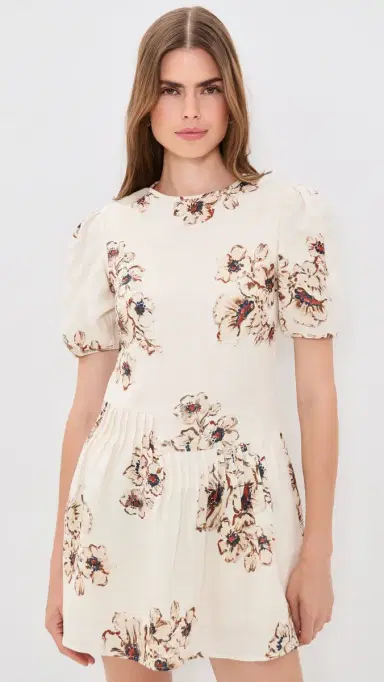 SIR. SIR. Freja Puff Sleeve Linen Mini Dress | Thumbnail 2 SIR. SIR. Freja Puff Sleeve Linen Mini Dress | Thumbnail 2