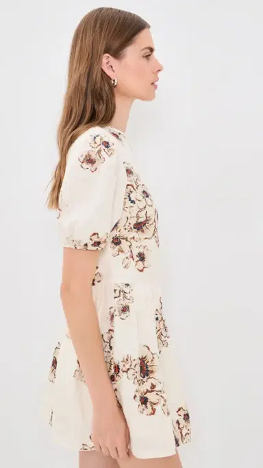 SIR. SIR. Freja Puff Sleeve Linen Mini Dress | Thumbnail 4 SIR. SIR. Freja Puff Sleeve Linen Mini Dress | Thumbnail 4