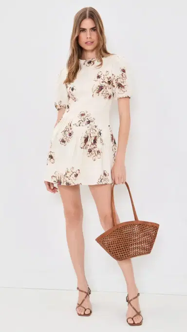 SIR. SIR. Freja Puff Sleeve Linen Mini Dress | Thumbnail 5 SIR. SIR. Freja Puff Sleeve Linen Mini Dress | Thumbnail 5
