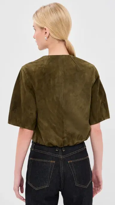 Simkhai Austyn Short Sleeve Zip Up Jacket | Thumbnail 3 Simkhai Austyn Short Sleeve Zip Up Jacket | Thumbnail 3