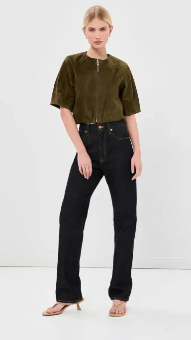 Simkhai Austyn Short Sleeve Zip Up Jacket | Thumbnail 5 Simkhai Austyn Short Sleeve Zip Up Jacket | Thumbnail 5