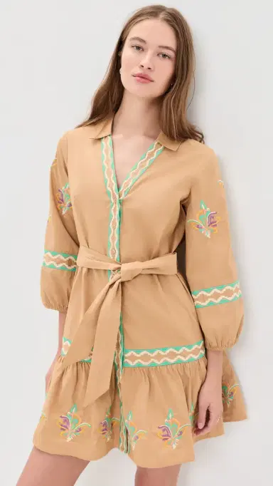Shoshanna Ellery Dress Khaki/Multi | Thumbnail 2 Shoshanna Ellery Dress Khaki/Multi | Thumbnail 2