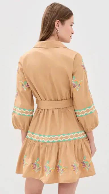 Shoshanna Ellery Dress Khaki/Multi | Thumbnail 3 Shoshanna Ellery Dress Khaki/Multi | Thumbnail 3