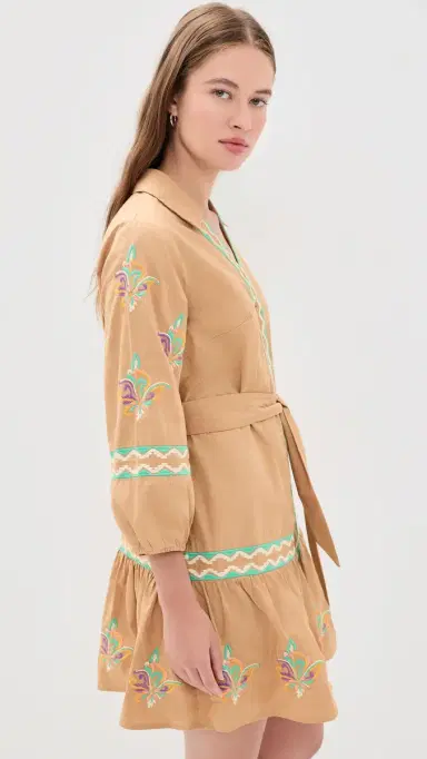 Shoshanna Ellery Dress Khaki/Multi | Thumbnail 4 Shoshanna Ellery Dress Khaki/Multi | Thumbnail 4