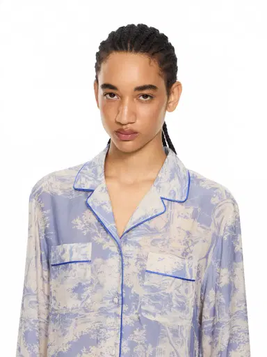 Off-White City Nature Habutai Pajama Shirt | Thumbnail 5 Off-White City Nature Habutai Pajama Shirt | Thumbnail 5