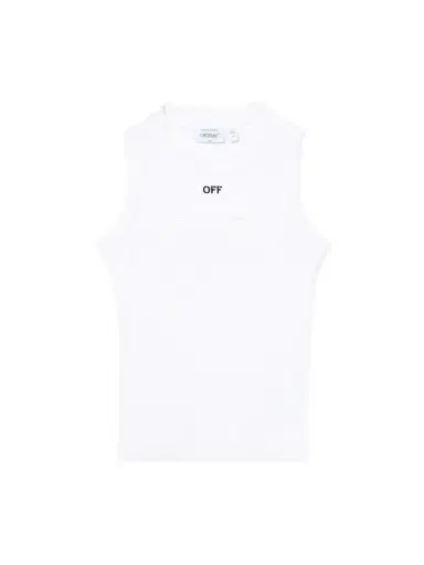 Off-White Off Stamp Rib Round Tank Top | Thumbnail 1 Off-White Off Stamp Rib Round Tank Top | Thumbnail 1