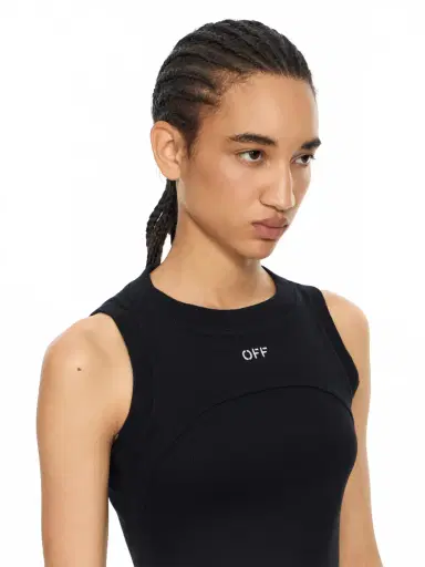 Off-White Off Stamp Rib Round Tank Top | Thumbnail 5 Off-White Off Stamp Rib Round Tank Top | Thumbnail 5