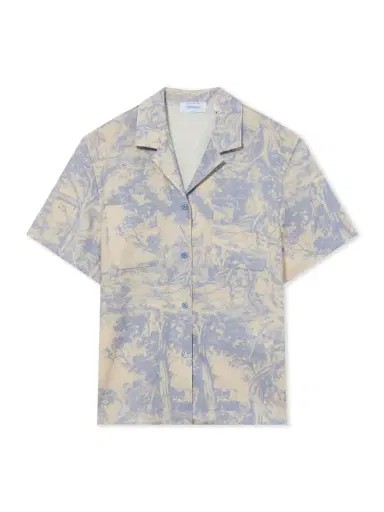 Off-White City Nature Linen Ss Pajama Shirt | Thumbnail 1 Off-White City Nature Linen Ss Pajama Shirt | Thumbnail 1
