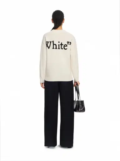 Off-White Bookish Shared Logo Knit Crewneck | Thumbnail 4 Off-White Bookish Shared Logo Knit Crewneck | Thumbnail 4
