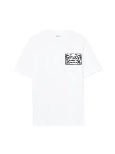 Off-White Embroidered Paisley Logo T-Shirt | Thumbnail 1 Off-White Embroidered Paisley Logo T-Shirt | Thumbnail 1