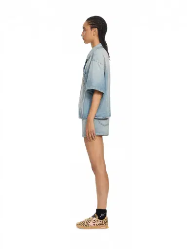 Off-White College Patch Denim Shorts | Thumbnail 3 Off-White College Patch Denim Shorts | Thumbnail 3