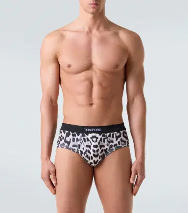 Tom Ford Leopard-print cotton-blend briefs | Thumbnail 3 Tom Ford Leopard-print cotton-blend briefs | Thumbnail 3