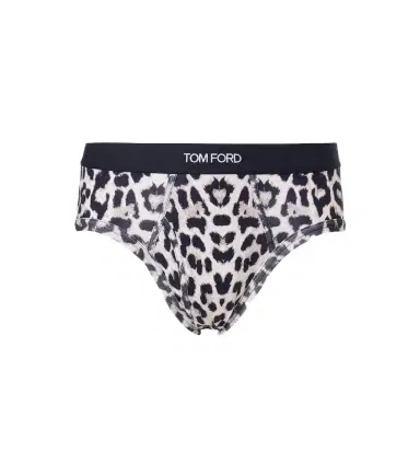 Tom Ford Leopard-print cotton-blend briefs | Thumbnail 1 Tom Ford Leopard-print cotton-blend briefs | Thumbnail 1