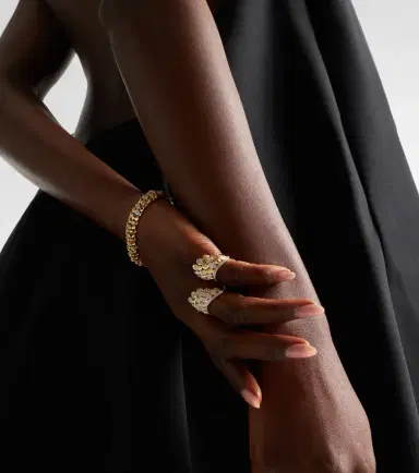 Rainbow K Blossom 14kt gold pinky ring with diamonds | Thumbnail 3 Rainbow K Blossom 14kt gold pinky ring with diamonds | Thumbnail 3