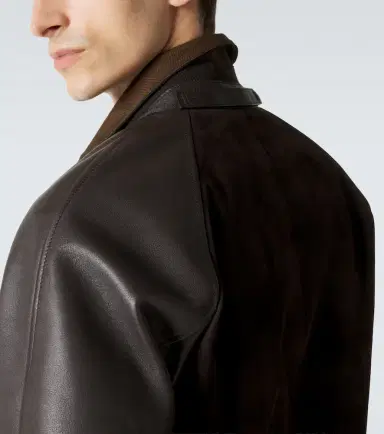 Tom Ford Leather and suede bomber jacket | Thumbnail 3 Tom Ford Leather and suede bomber jacket | Thumbnail 3