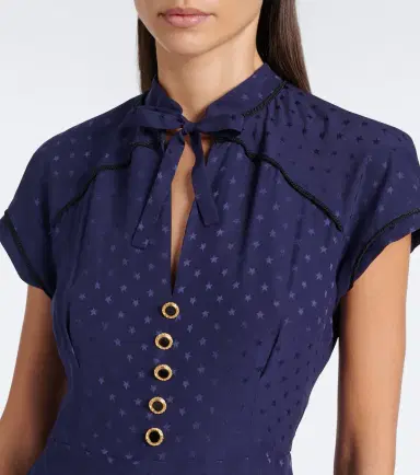 Alessandra Rich Silk jacquard midi dress | Thumbnail 5 Alessandra Rich Silk jacquard midi dress | Thumbnail 5