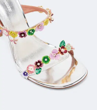 Amina Muaddi Vittoria embellished leather sandals | Thumbnail 2 Amina Muaddi Vittoria embellished leather sandals | Thumbnail 2