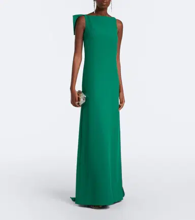 Safiyaa Mallory crêpe gown | Thumbnail 3 Safiyaa Mallory crêpe gown | Thumbnail 3