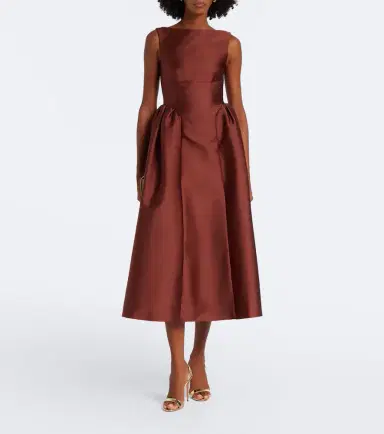Roland Mouret Taffeta midi dress | Thumbnail 3 Roland Mouret Taffeta midi dress | Thumbnail 3