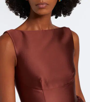 Roland Mouret Taffeta midi dress | Thumbnail 6 Roland Mouret Taffeta midi dress | Thumbnail 6