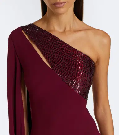Roland Mouret Embellished caped one-shoulder gown | Thumbnail 2 Roland Mouret Embellished caped one-shoulder gown | Thumbnail 2