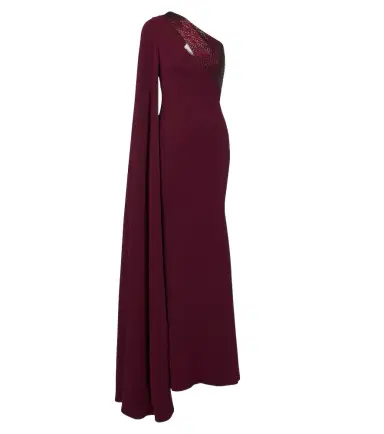 Roland Mouret Embellished caped one-shoulder gown | Thumbnail 1 Roland Mouret Embellished caped one-shoulder gown | Thumbnail 1
