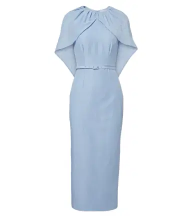 Roland Mouret Belted caped midi dress | Thumbnail 1 Roland Mouret Belted caped midi dress | Thumbnail 1