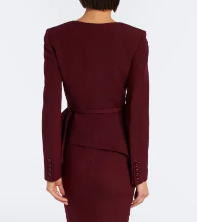 Roland Mouret Belted peplum wool and silk jacket | Thumbnail 5 Roland Mouret Belted peplum wool and silk jacket | Thumbnail 5