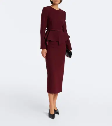 Roland Mouret Belted peplum wool and silk jacket | Thumbnail 6 Roland Mouret Belted peplum wool and silk jacket | Thumbnail 6