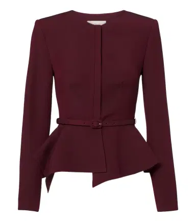 Roland Mouret Belted peplum wool and silk jacket | Thumbnail 1 Roland Mouret Belted peplum wool and silk jacket | Thumbnail 1